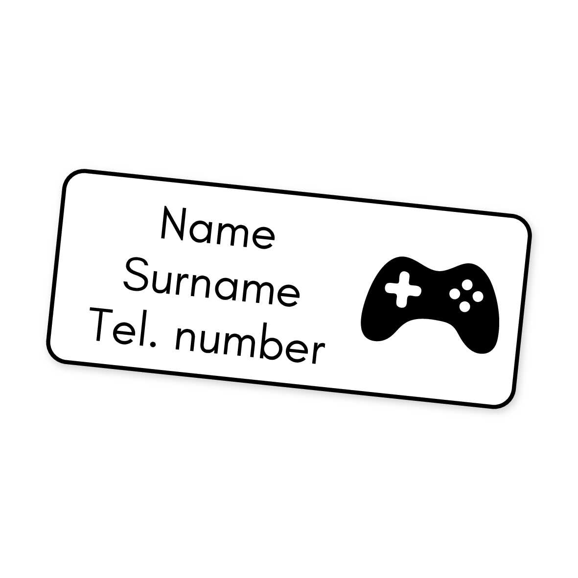 42 Personalised Iron-On Clothing Labels | Gamer 1, personalised with your child's name