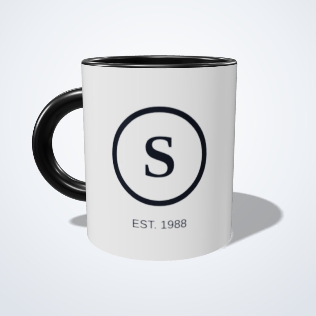 Monogram Personalised Mug, 11oz ceramic