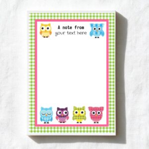 Owls A6 Notepad