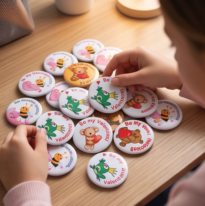 Personalised button badges