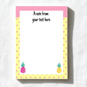 Pineapple & Polkadots A6 Notepad