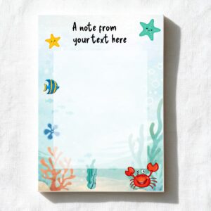 Sea Theme A6 Notepad