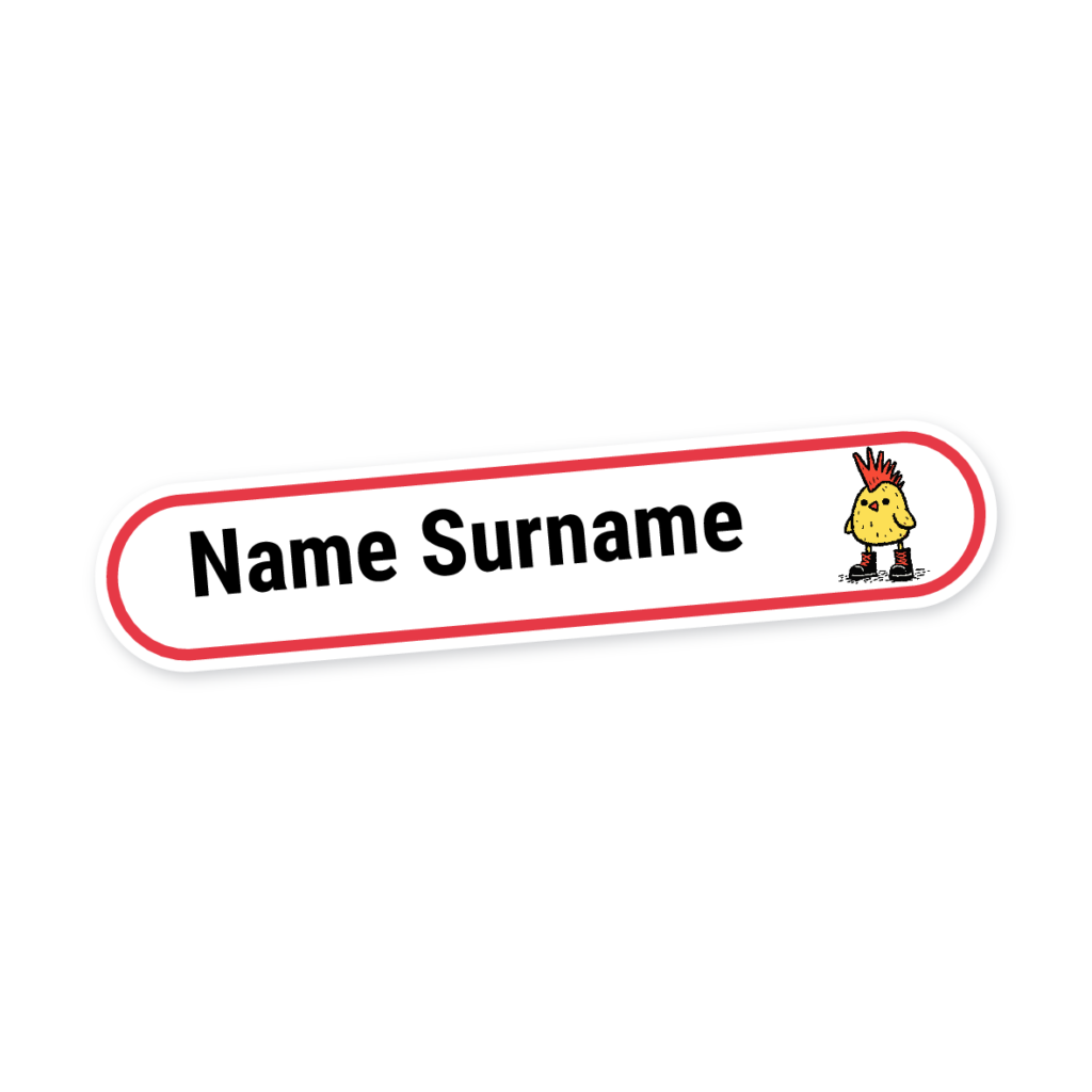 160 Personalised Stationery Labels | Duck Punk, personalised with your child's name