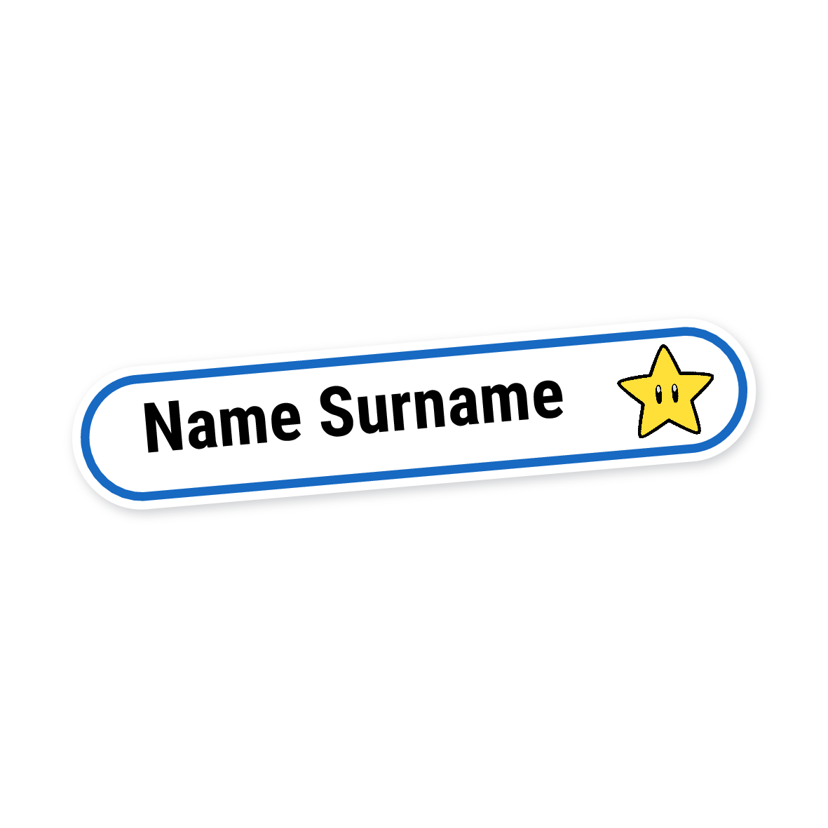 160 Personalised Stationery Labels | Star, personalised with your child's name