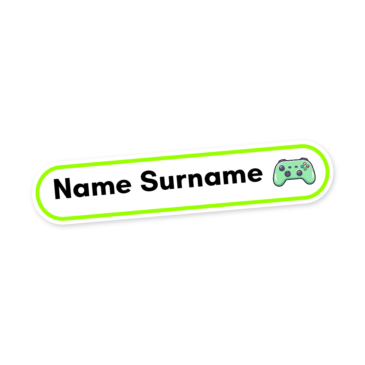 160 Personalised Stationery Labels | Gamer 1, personalised with your child's name