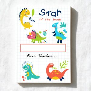 Star of the Week Dinosaur A6 Notepad