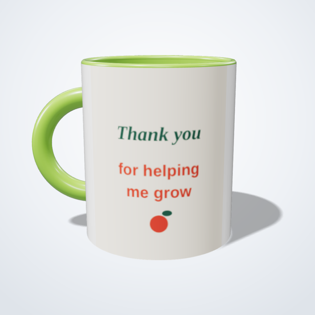 Thank You, Teacher Personalised Mug, 11oz ceramic
