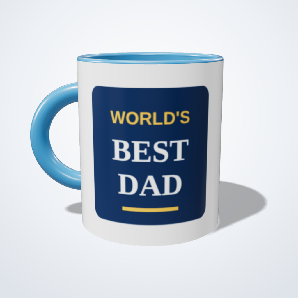 World's Best Dad Personalised Mug, 11oz ceramic