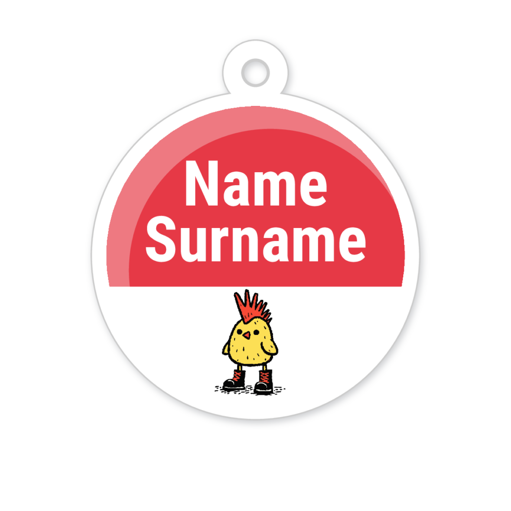 5 Personalised Zipper Tags | Duck Punk, personalised with your child's name